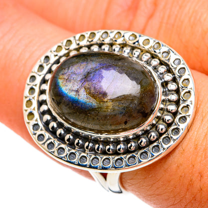 Labradorite Rings handcrafted by Ana Silver Co - RING81227