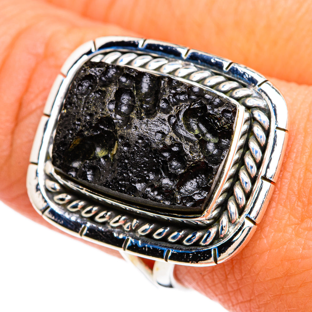 Tektite Rings handcrafted by Ana Silver Co - RING81228
