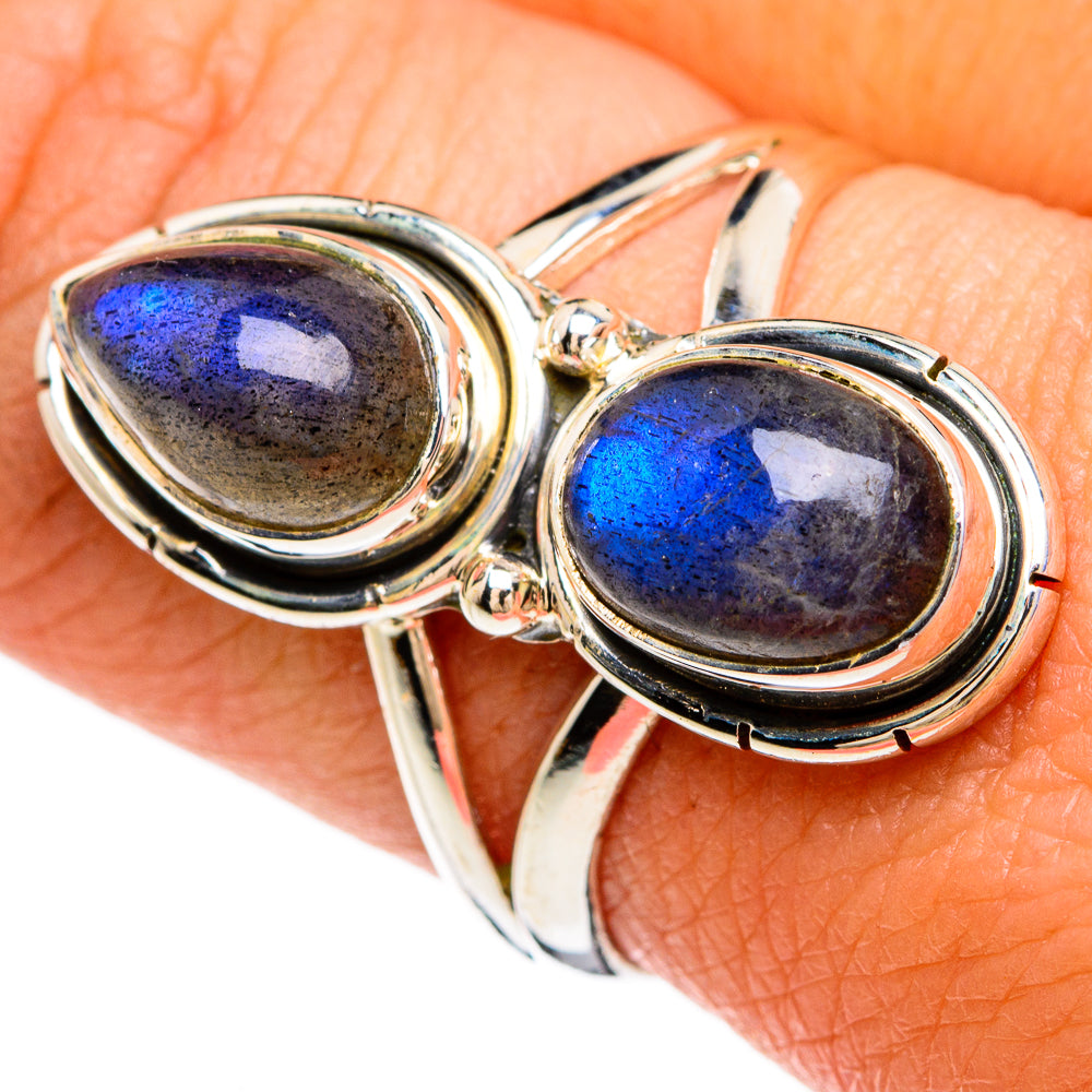 Labradorite Rings handcrafted by Ana Silver Co - RING81246