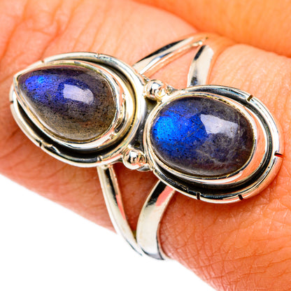Labradorite Rings handcrafted by Ana Silver Co - RING81246