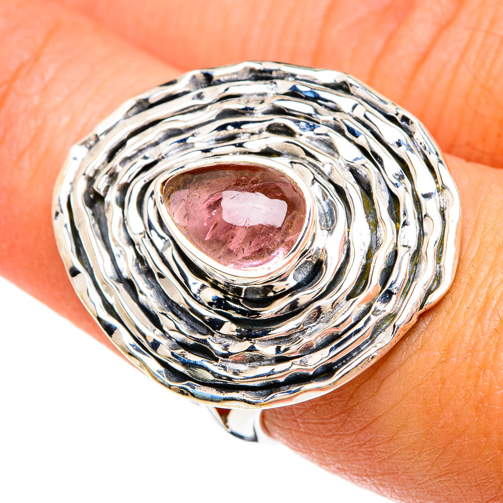 Pink Tourmaline Rings handcrafted by Ana Silver Co - RING81256