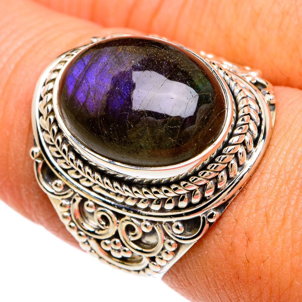 Labradorite Rings handcrafted by Ana Silver Co - RING81258