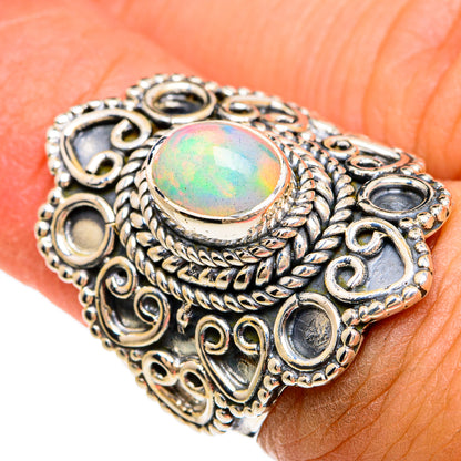 Ethiopian Opal Rings handcrafted by Ana Silver Co - RING81266