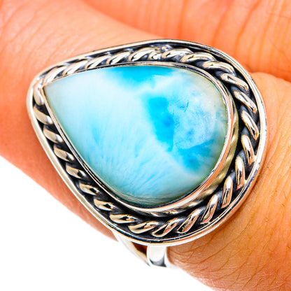 Larimar Rings handcrafted by Ana Silver Co - RING81270