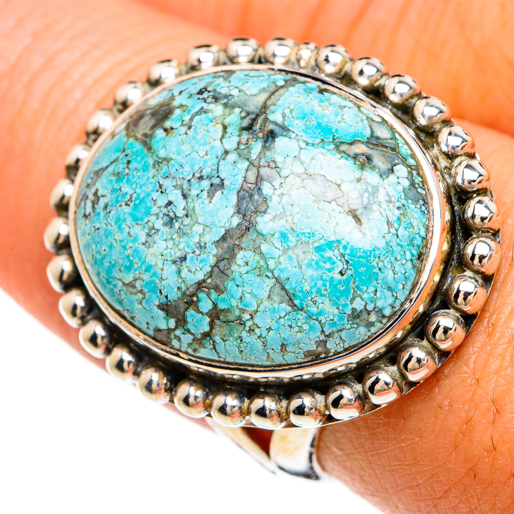 Tibetan Turquoise Rings handcrafted by Ana Silver Co - RING81273