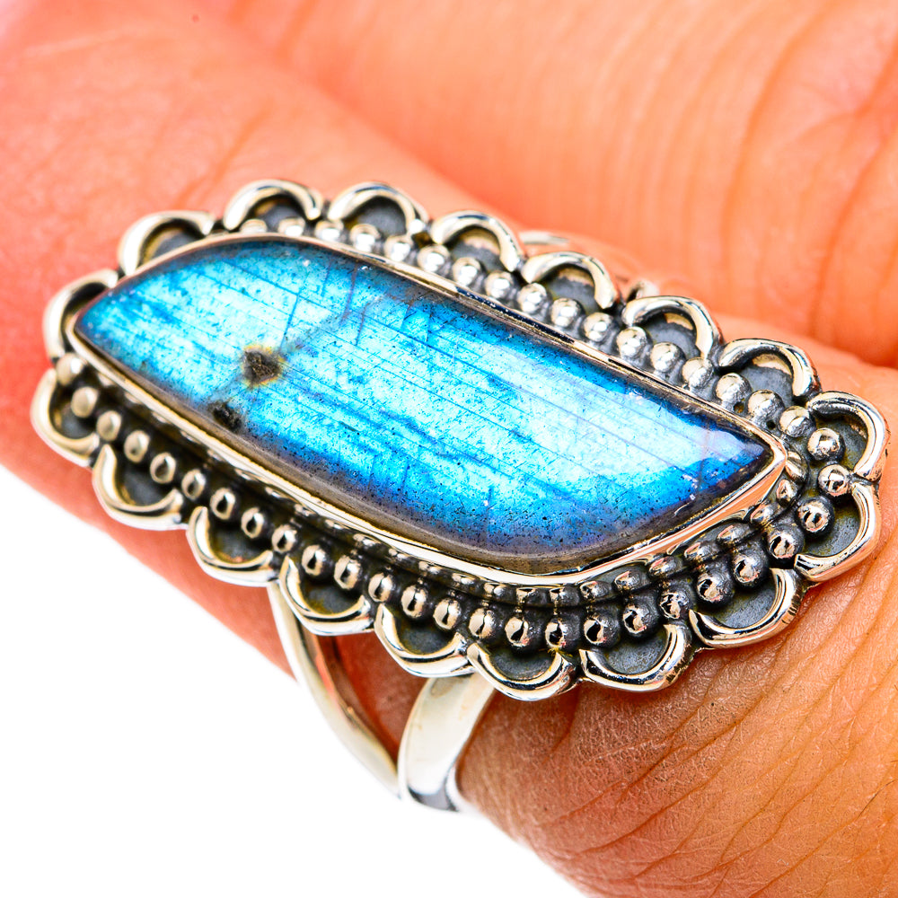 Labradorite Rings handcrafted by Ana Silver Co - RING81274
