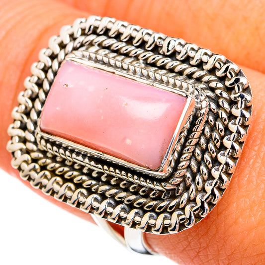 Pink Opal Rings handcrafted by Ana Silver Co - RING81286