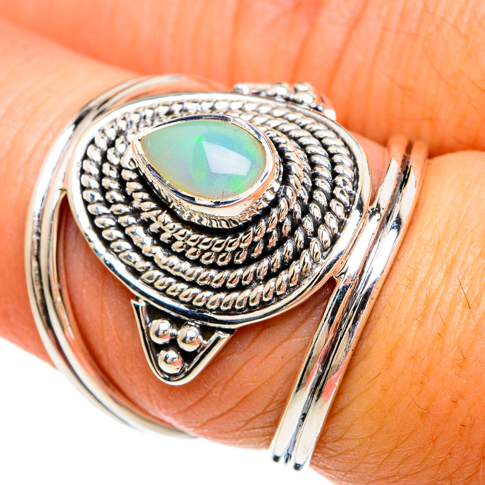 Ethiopian Opal Rings handcrafted by Ana Silver Co - RING81295