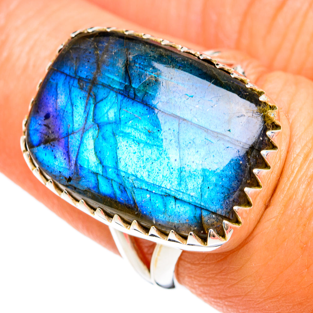 Labradorite Rings handcrafted by Ana Silver Co - RING81298
