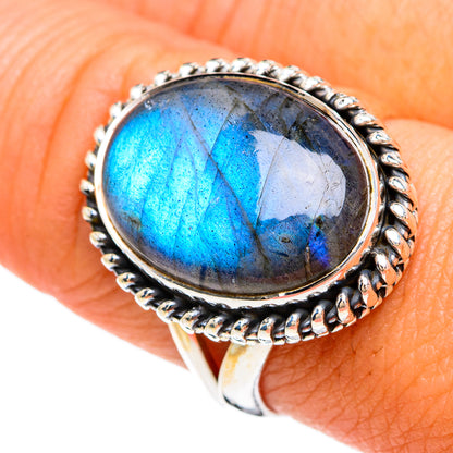 Labradorite Rings handcrafted by Ana Silver Co - RING81301
