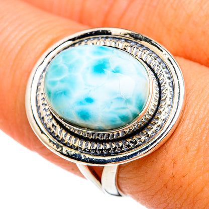 Larimar Rings handcrafted by Ana Silver Co - RING81302
