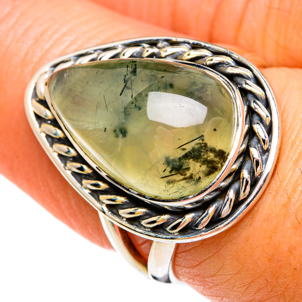 Prehnite Rings handcrafted by Ana Silver Co - RING81310