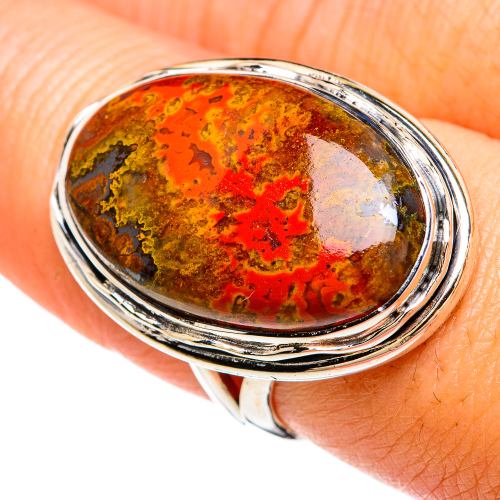 Moroccan Agate Rings handcrafted by Ana Silver Co - RING81312