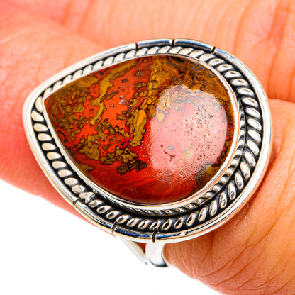 Moroccan Agate Rings handcrafted by Ana Silver Co - RING81313
