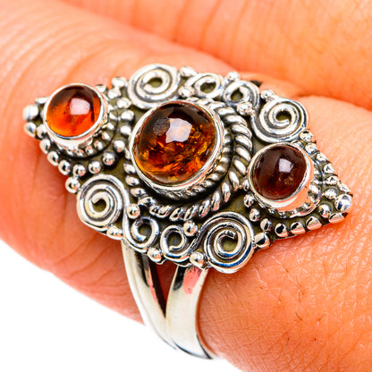 Baltic Amber Rings handcrafted by Ana Silver Co - RING81316