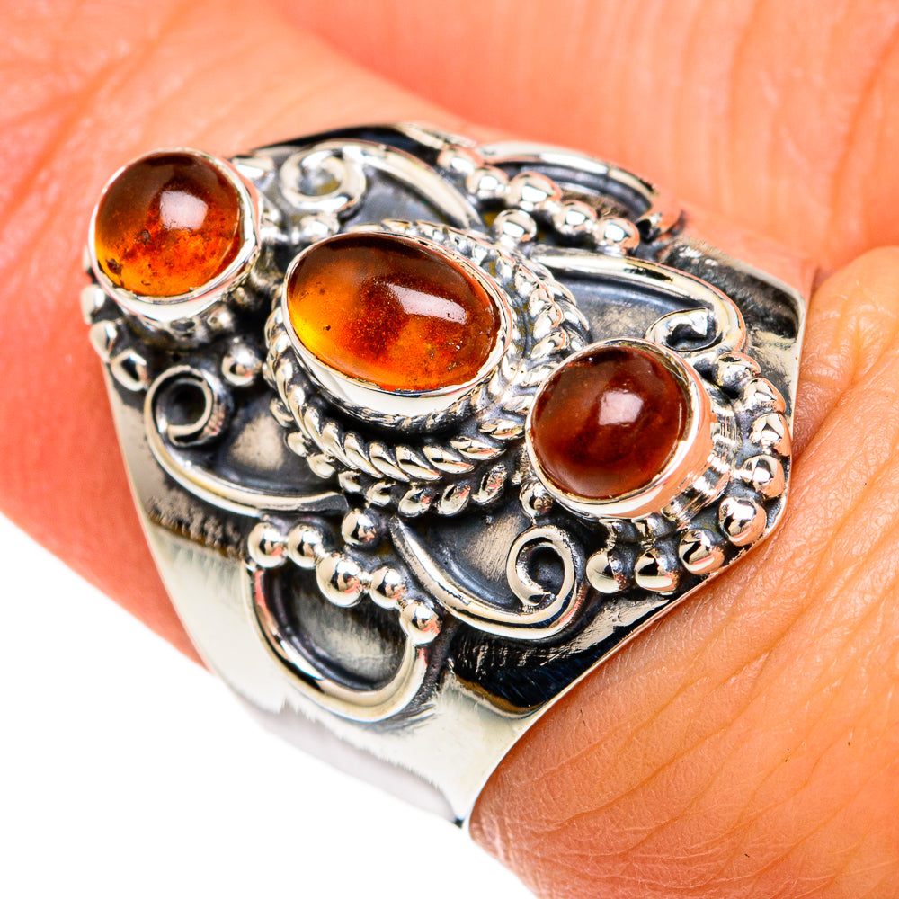 Baltic Amber Rings handcrafted by Ana Silver Co - RING81317