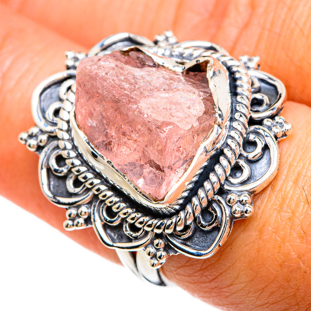 Rose Quartz Rings handcrafted by Ana Silver Co - RING81318