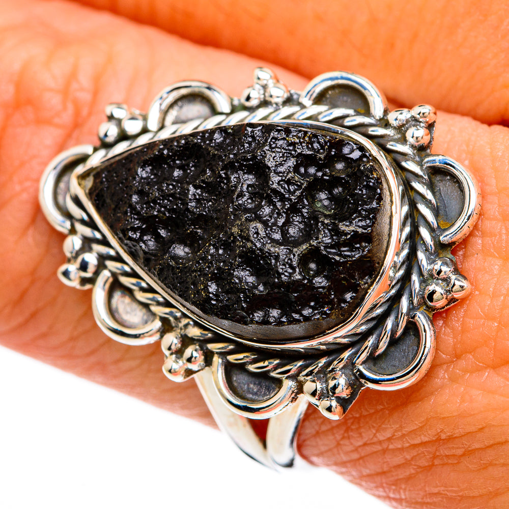 Tektite Rings handcrafted by Ana Silver Co - RING81323