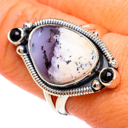 Dendritic Opal Rings handcrafted by Ana Silver Co - RING81325