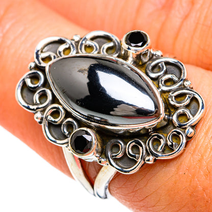 Hematite Rings handcrafted by Ana Silver Co - RING81331