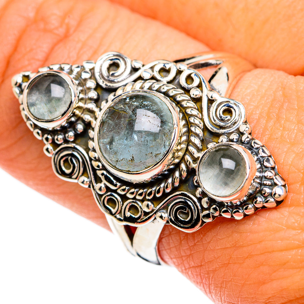 Aquamarine Rings handcrafted by Ana Silver Co - RING81336