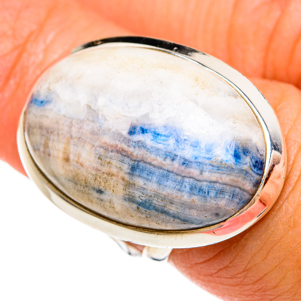 Blue Scheelite Rings handcrafted by Ana Silver Co - RING81339