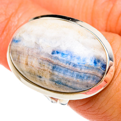 Blue Scheelite Rings handcrafted by Ana Silver Co - RING81339