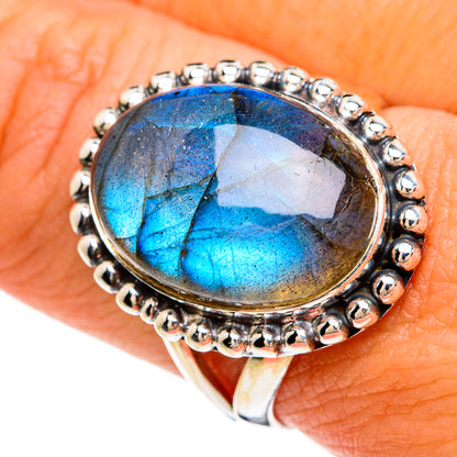Labradorite Rings handcrafted by Ana Silver Co - RING81341