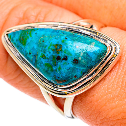 Chrysocolla Rings handcrafted by Ana Silver Co - RING81342