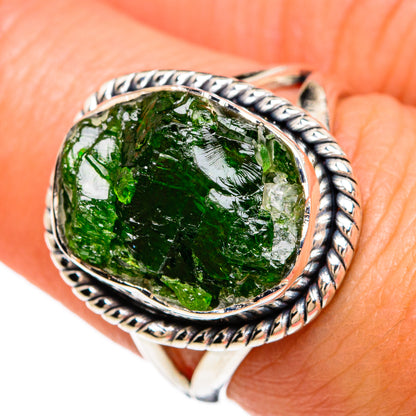 Chrome Diopside Rings handcrafted by Ana Silver Co - RING81344