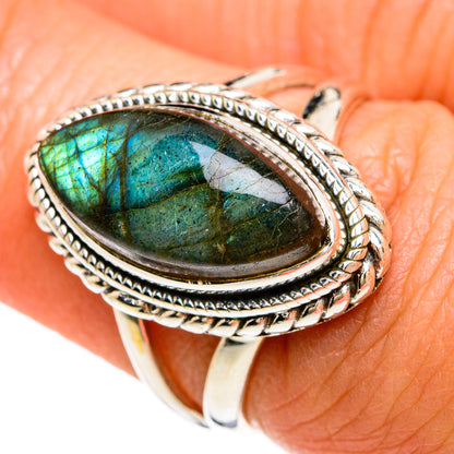 Labradorite Rings handcrafted by Ana Silver Co - RING81346
