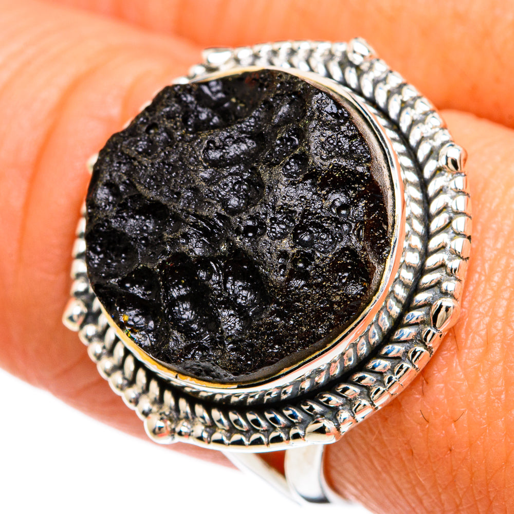 Tektite Rings handcrafted by Ana Silver Co - RING81356