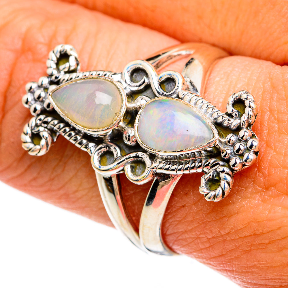 Ethiopian Opal Rings handcrafted by Ana Silver Co - RING81365