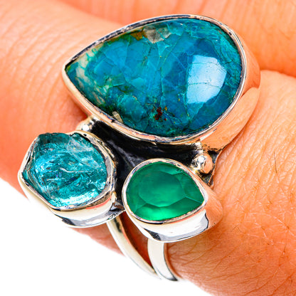 Chrysocolla Rings handcrafted by Ana Silver Co - RING81367
