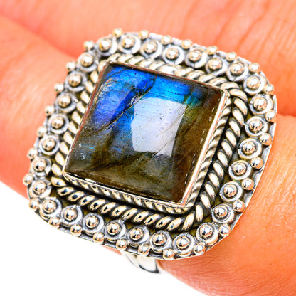 Labradorite Rings handcrafted by Ana Silver Co - RING81371