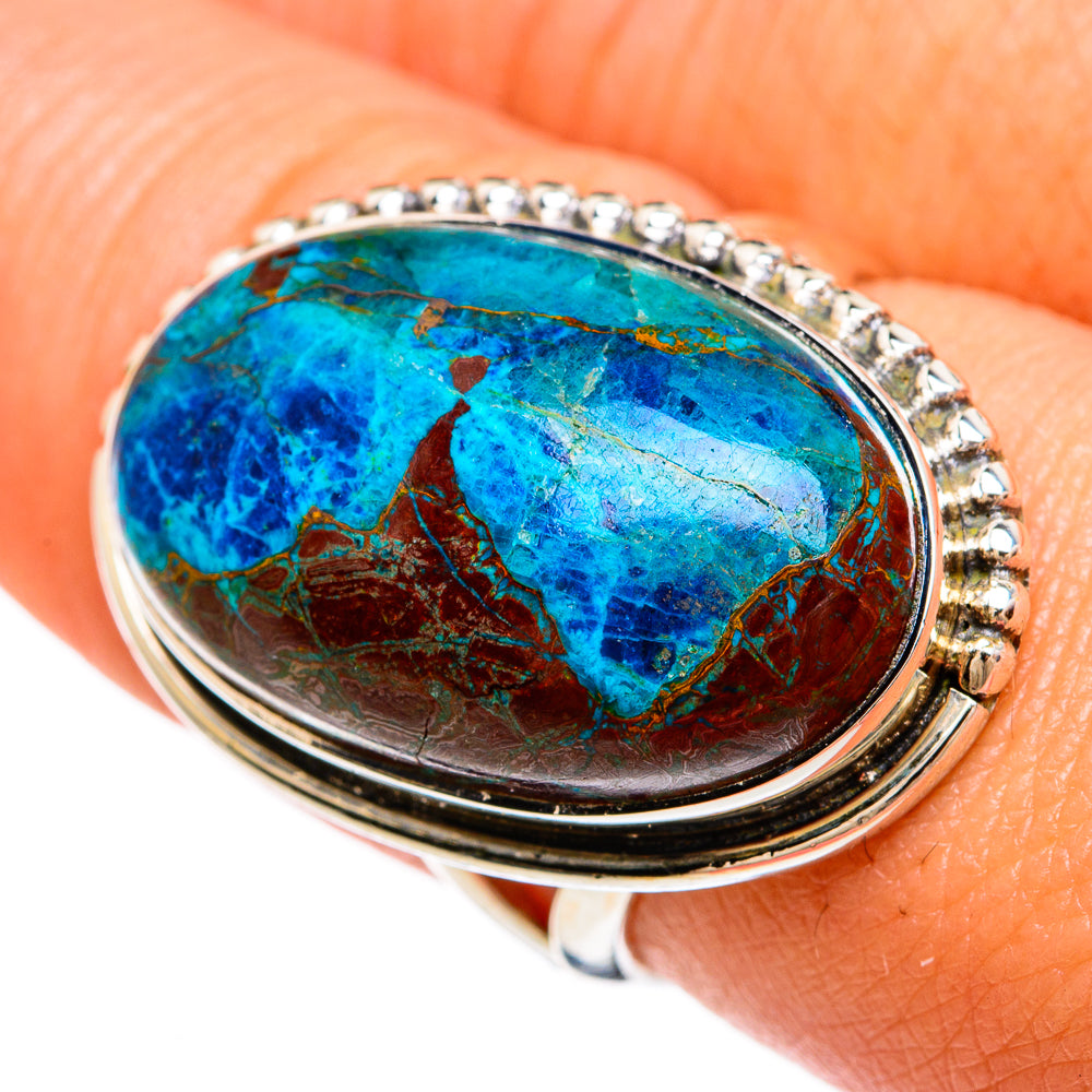 Chrysocolla Rings handcrafted by Ana Silver Co - RING81374