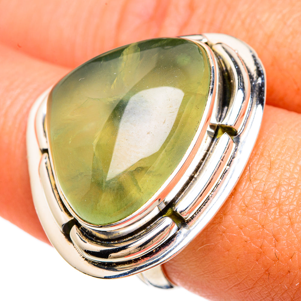 Prehnite Rings handcrafted by Ana Silver Co - RING81376