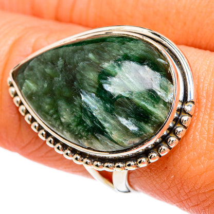 Seraphinite Rings handcrafted by Ana Silver Co - RING81378