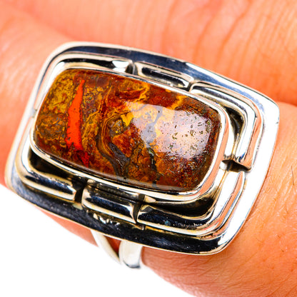 Moroccan Agate Rings handcrafted by Ana Silver Co - RING81379