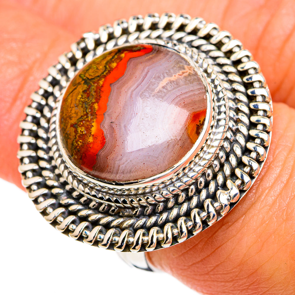 Moroccan Agate Rings handcrafted by Ana Silver Co - RING81381
