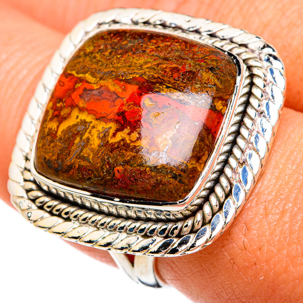 Moroccan Agate Rings handcrafted by Ana Silver Co - RING81384