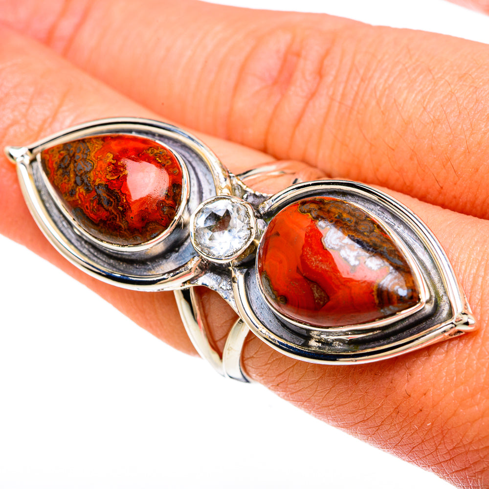 Moroccan Agate Rings handcrafted by Ana Silver Co - RING81386