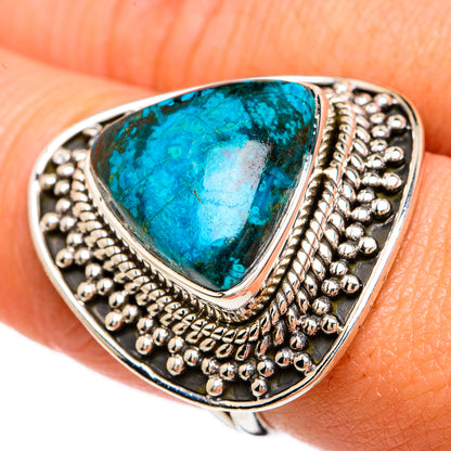 Chrysocolla Rings handcrafted by Ana Silver Co - RING81405