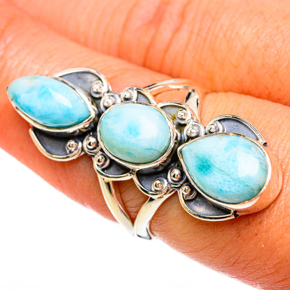 Larimar Rings handcrafted by Ana Silver Co - RING81408