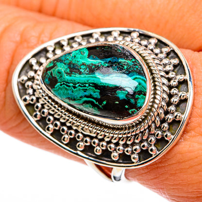 Chrysocolla Rings handcrafted by Ana Silver Co - RING81412
