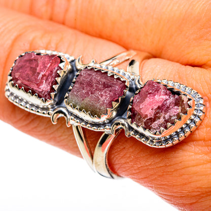 Pink Tourmaline Rings handcrafted by Ana Silver Co - RING81419