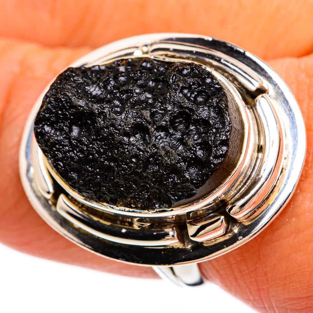 Tektite Rings handcrafted by Ana Silver Co - RING81426