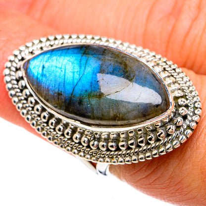 Labradorite Rings handcrafted by Ana Silver Co - RING81440