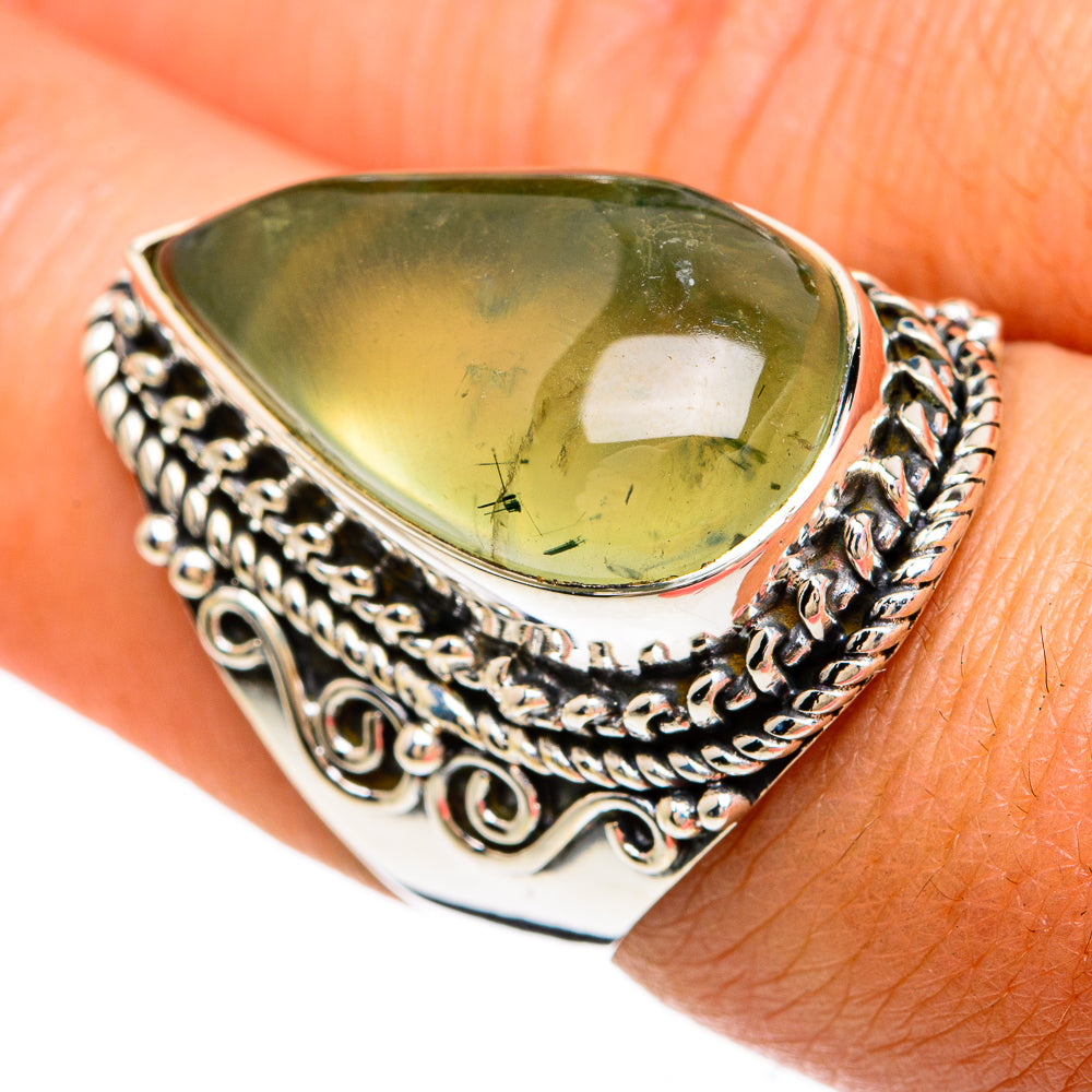 Prehnite Rings handcrafted by Ana Silver Co - RING81445