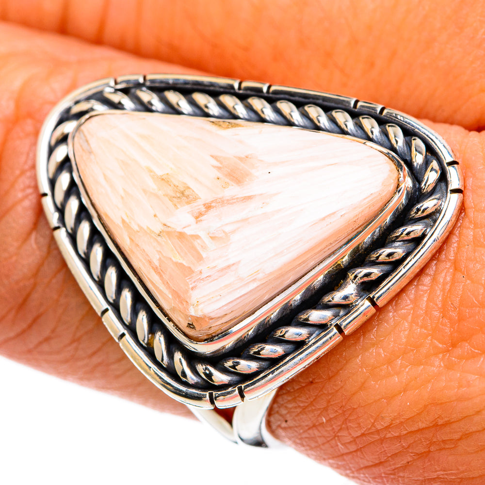 Scolecite Rings handcrafted by Ana Silver Co - RING81451